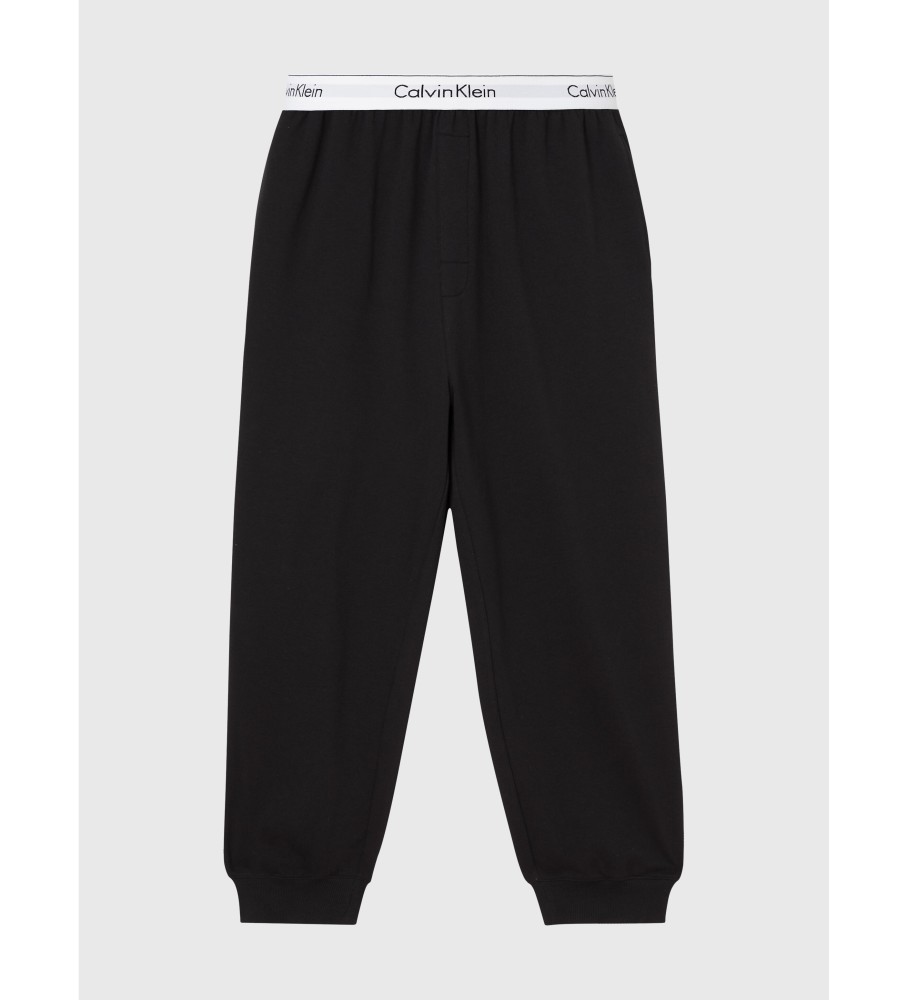 Calça de moletom Calvin Klein Panaln Modern Cotton preta