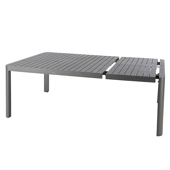 Table de jardin extensible Paradize en aluminium coloris graphite L.142/202 x l.142 x H.76 cm