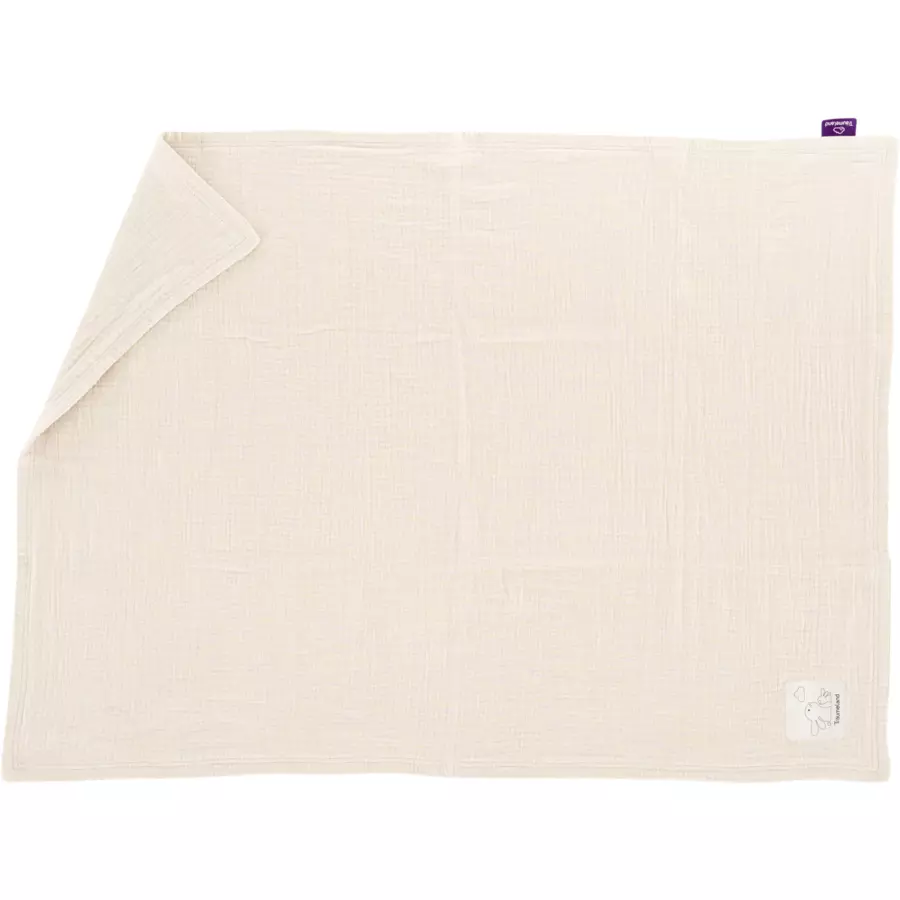 Träumeland Babydecke Musselin beige 75 x 100 cm