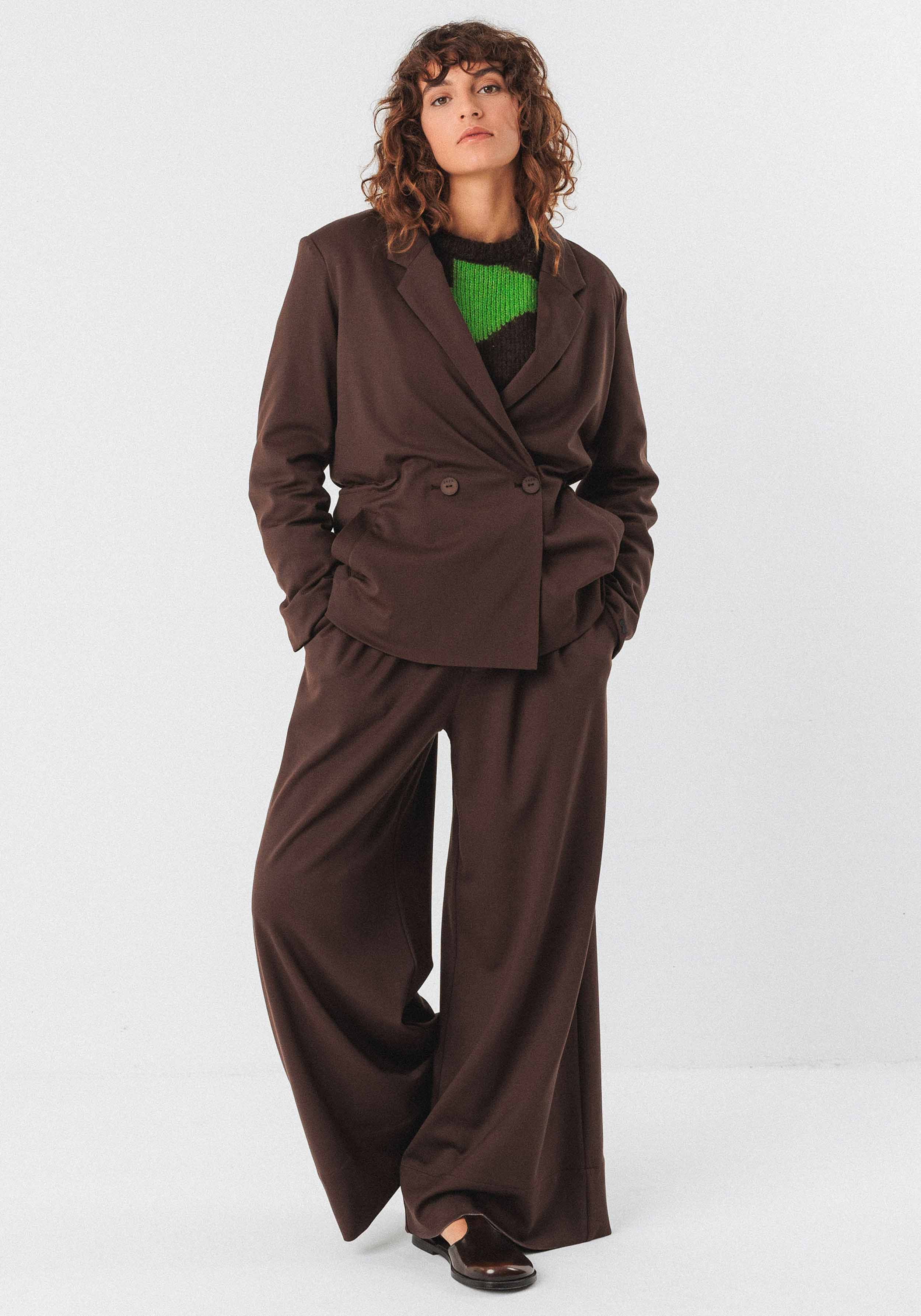 SKFK Palazzo-Hose Nia Dark Brown