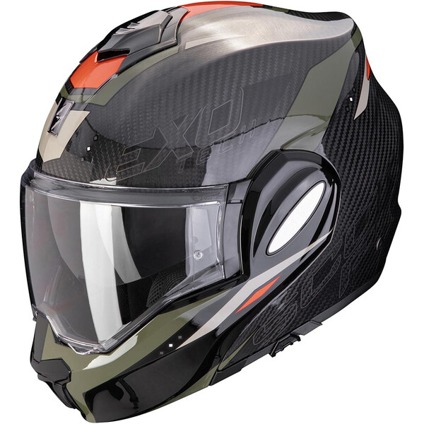 Scorpion - Casque Exo-Tech Evo Carbon Rover Noir / Kaki