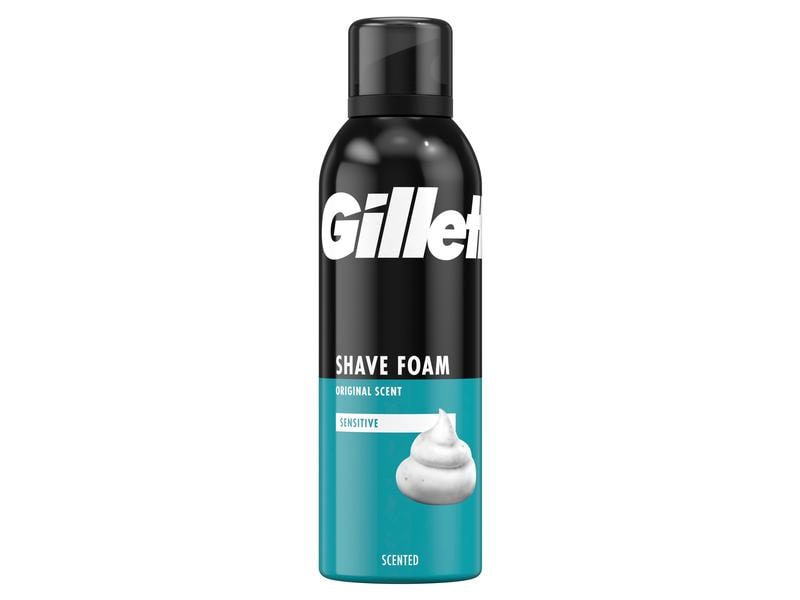 Gillette Rasierschaum Sensitive Basis 200 ml Rasierschaum für Männer mit empfindlicher Haut