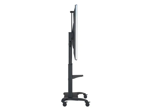 Multibrackets M Public Dual Pillar 180 HD - Vogn med hjul - for fladt panel - aluminium - sort - skærmstørrelse: 60