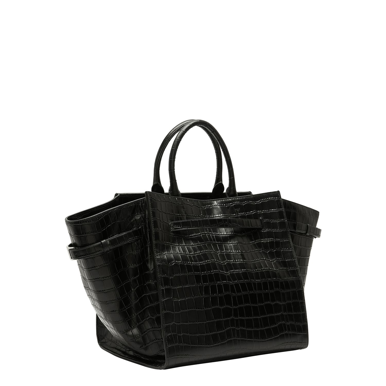 Liebeskind Lora Croco Satchel L black