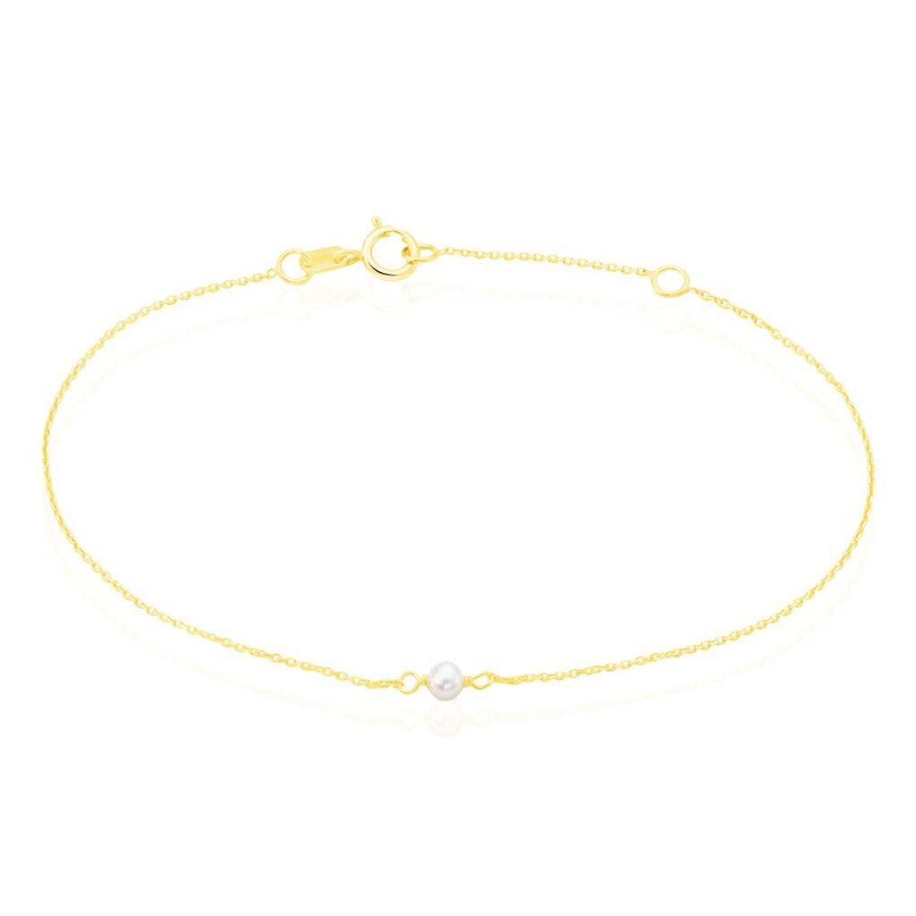 Bracelet Or Jaune Gentiane Perle