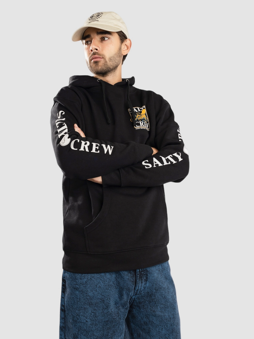 Salty Crew Ink Slinger Fleece Hoodie black