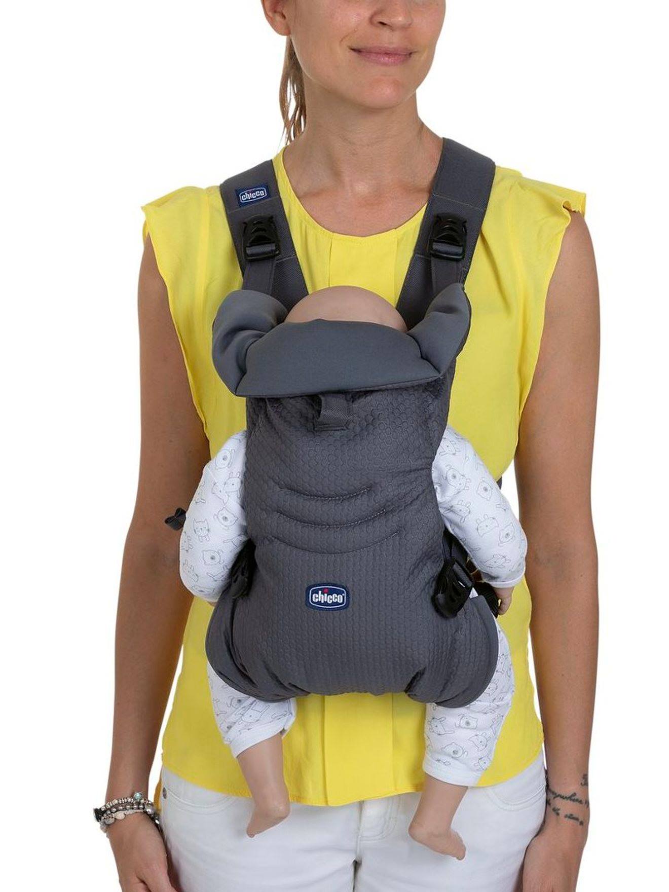 Porta-bebê ergonômico Chicco Easyfit, cinza