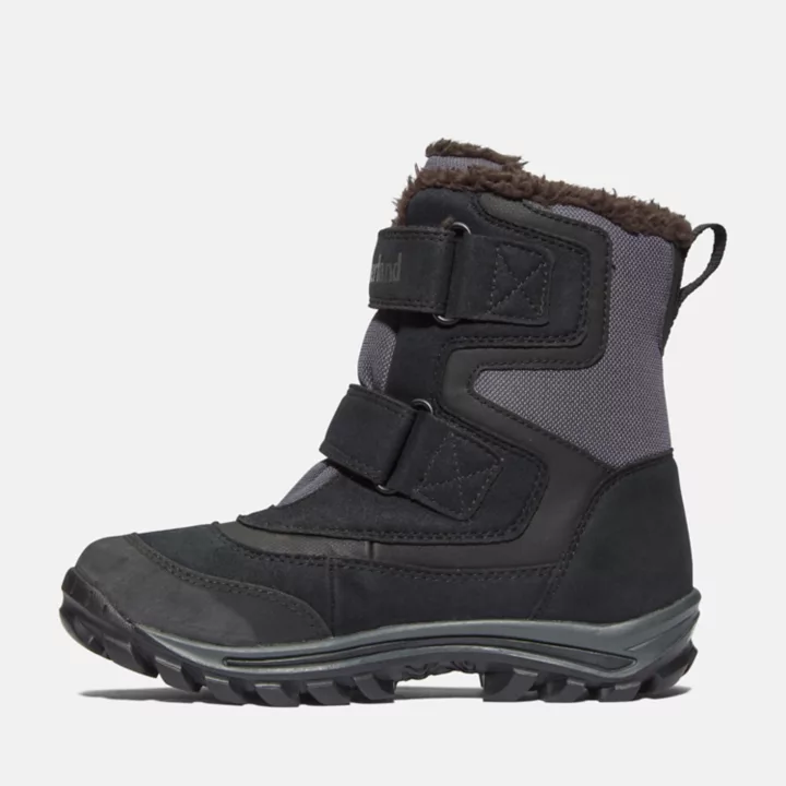 Bottine GTX à 2 brides Chillberg pour enfant noir
