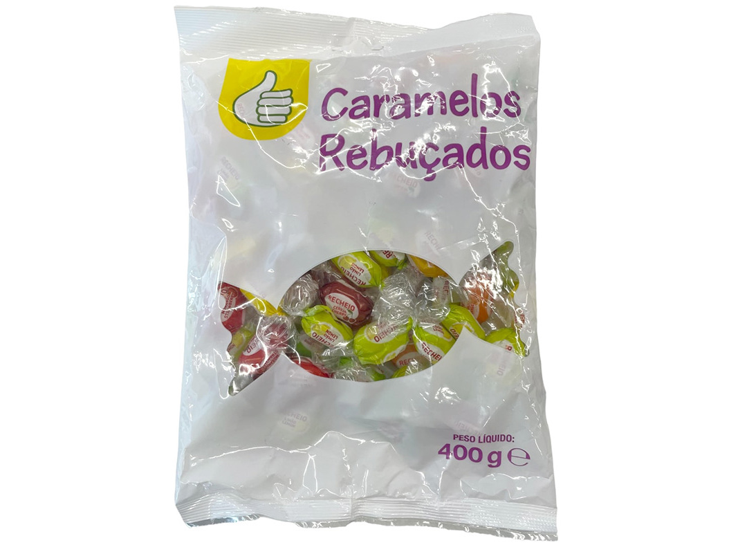 REBUÇADOS POLEGAR COM RECHEIO DE FRUTAS 400G