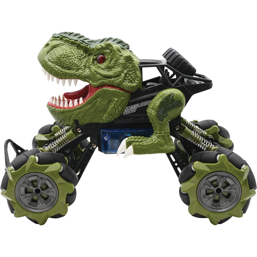 LEXIBOOK Crosslander® Tirex - ferngesteuertes Dinosaurier-Auto, verrückte Stunts, spuckt Rauch