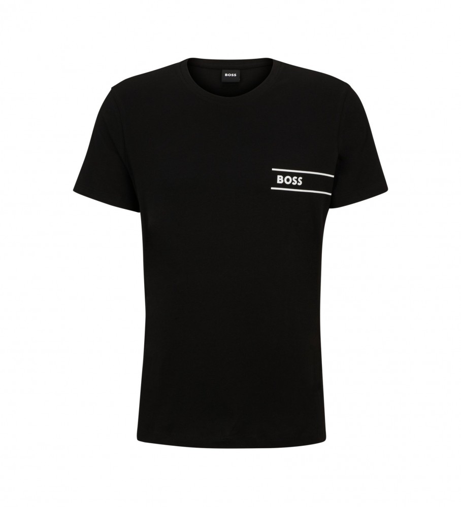 BOSS Camiseta Interior Logo Estampado negro