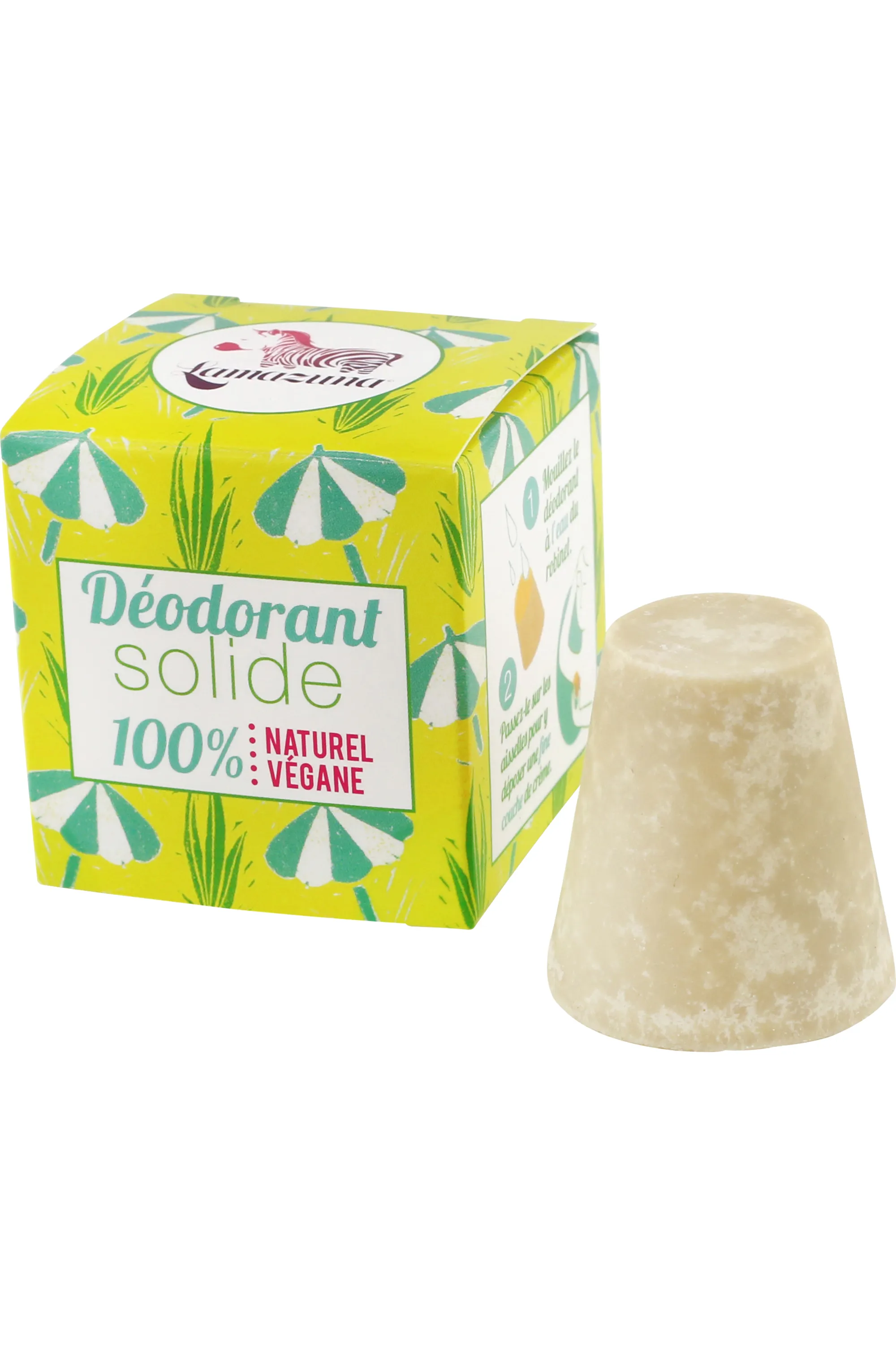 Lamazuna Déodorant solide à l’huile essentielle de Palmarosa-30 g