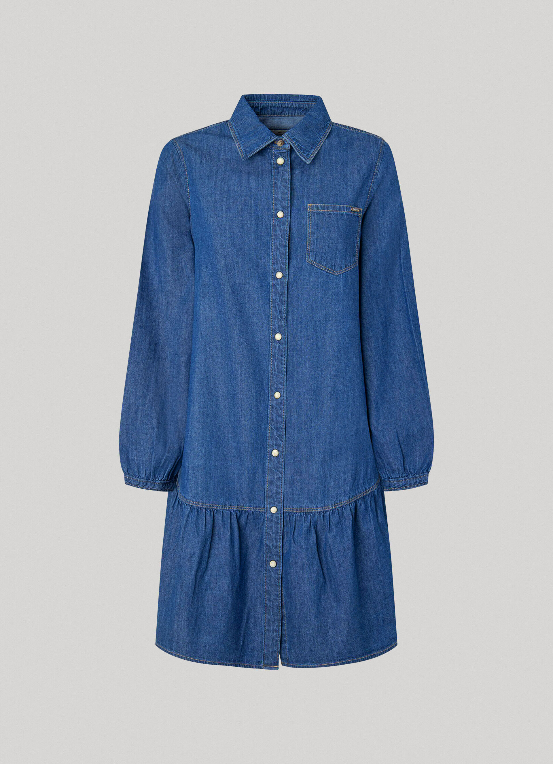 VESTIDO CAMISA JEANS - jeans
