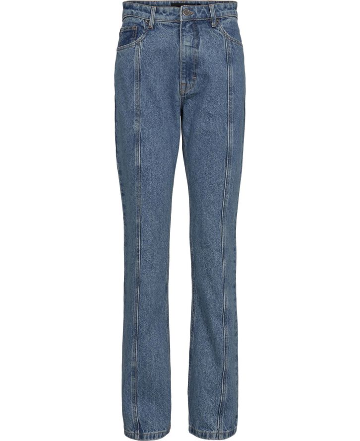 ROTATE Birger Christensen Twill Straight Jeans Medium blue denim