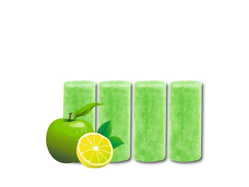 Abfluss-Fee Duftstein Apfel-Zitrone 4 Stück Nachfüllset für Abfluss-Fee LED-Abflussstopfen