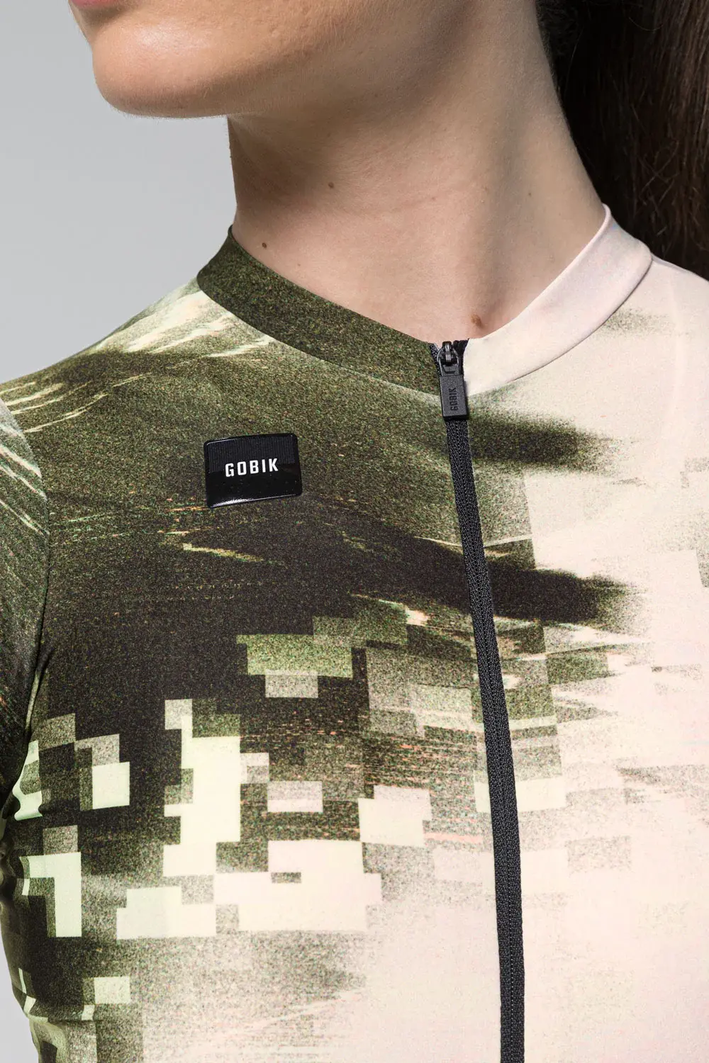 Gobik Attitude 2.0 Fietsshirt Korte Mouwen Groen/Wit Dames