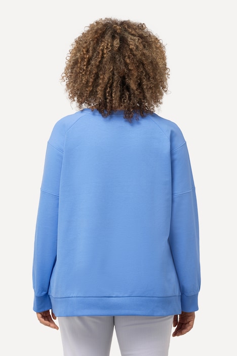 Sweatshirt, Stickerei, Classic, Rundhals, Langarm