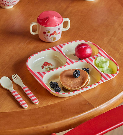 Rice Geschirr-Set - Melamin - 4 st. - Pink/Happy Forest