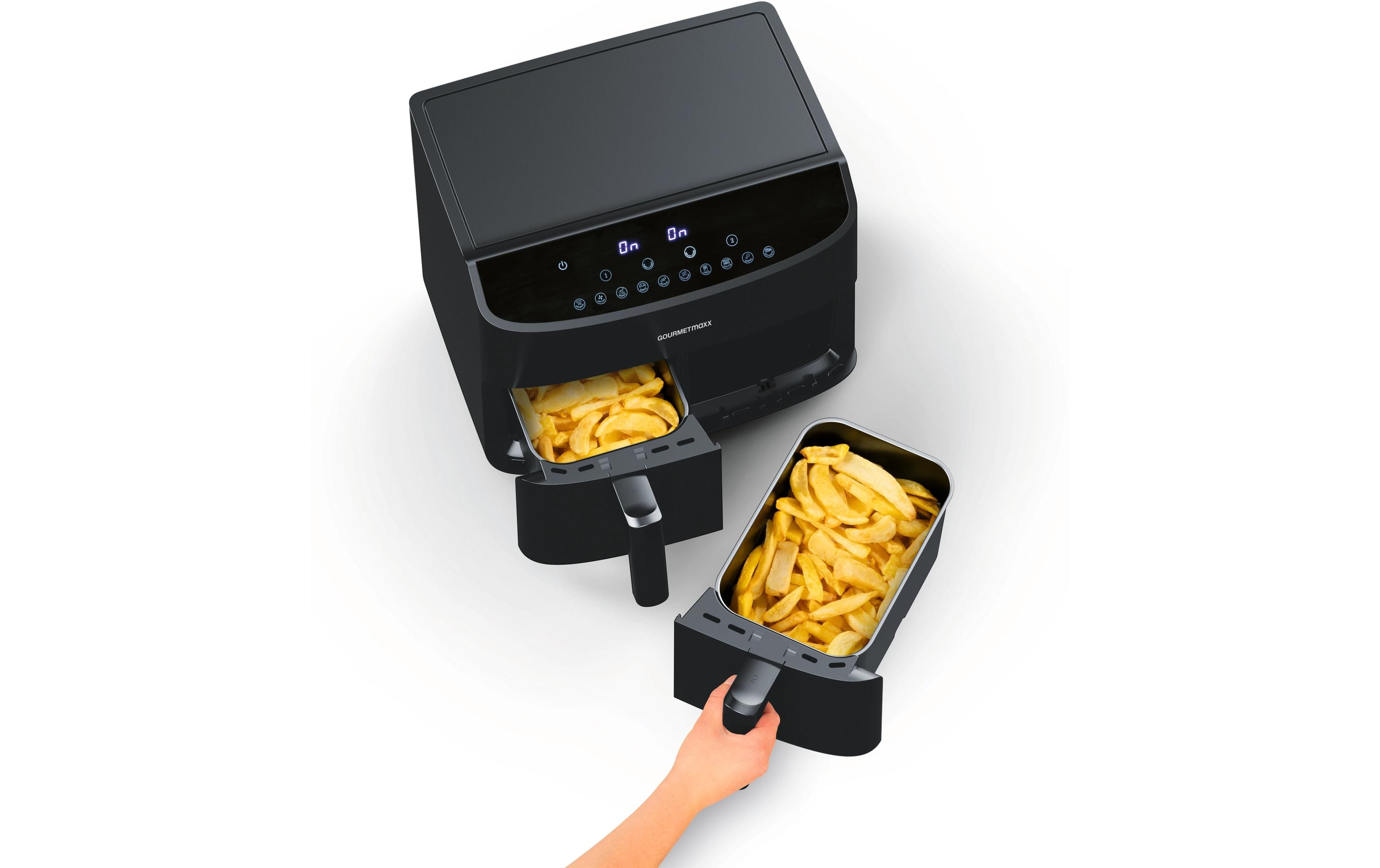Heissluft-Fritteuse 6 kg, SchwarzVielseitiges Kochgerät mit Heissluft