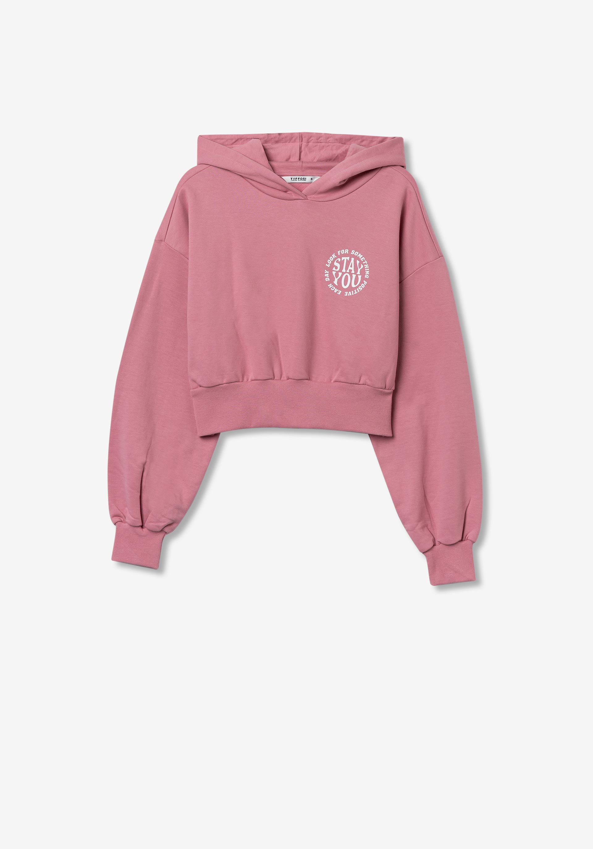 Hoodie com Texto Frontal
