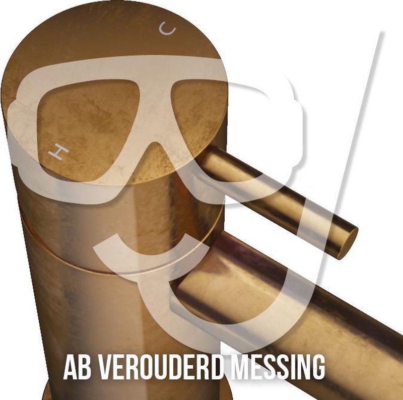 Hotbath - Cobber CBA13 - Hoekdraadkorf - Verouderd Messing - Accessoires