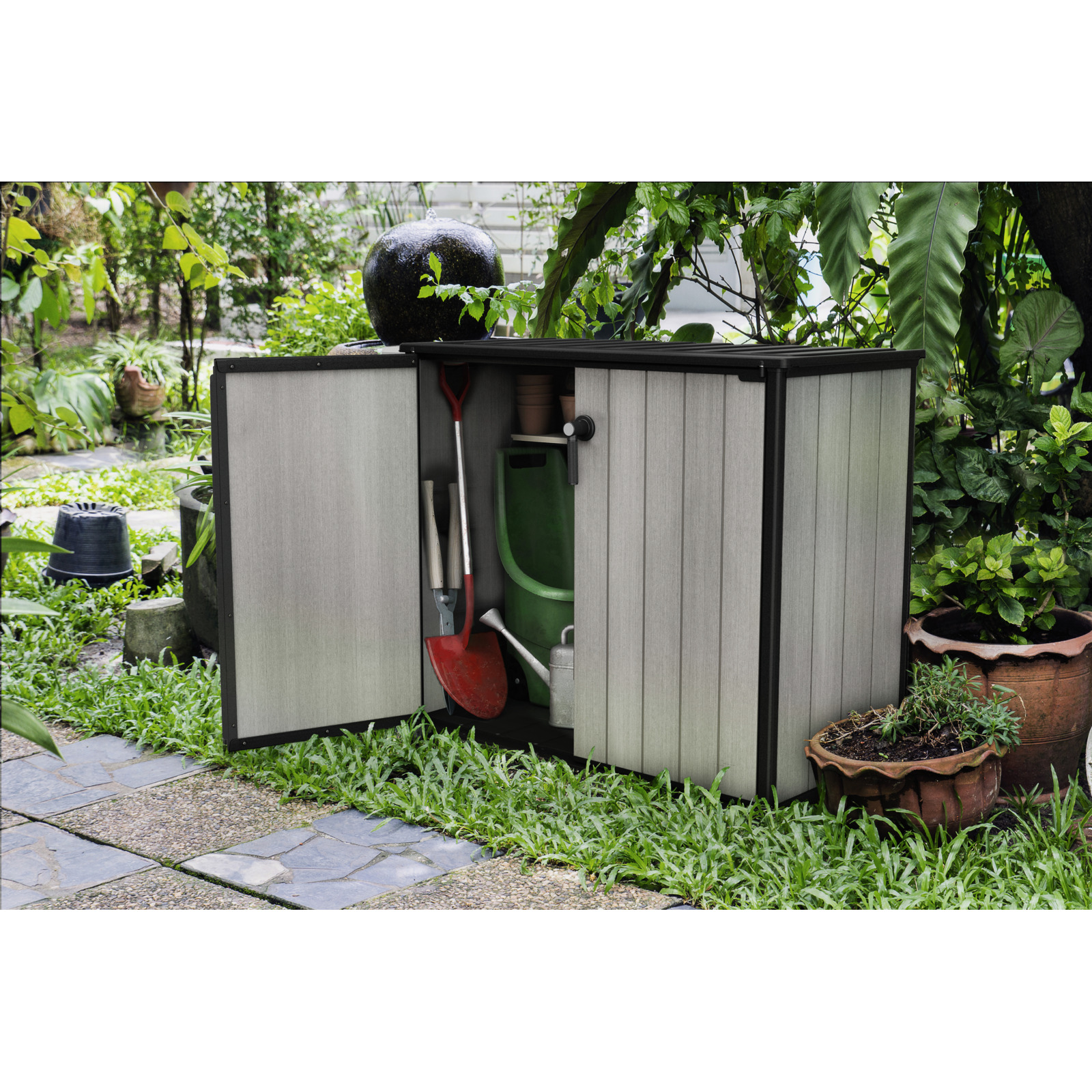 Gartenkommode Patio grau