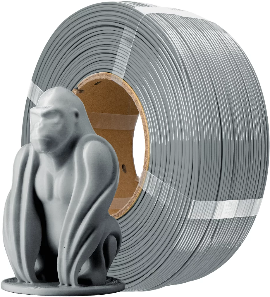 AzureFilm  PETG Hyper Speed Refill Silver, 1,75 mm / 1000 g    Universal Filament ohne Spule