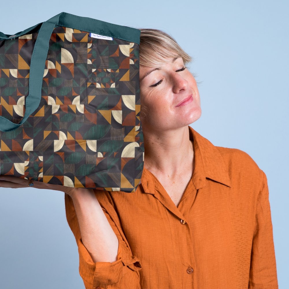 Sac Cabas Taille Moyenne Plissé Kaléidoscope