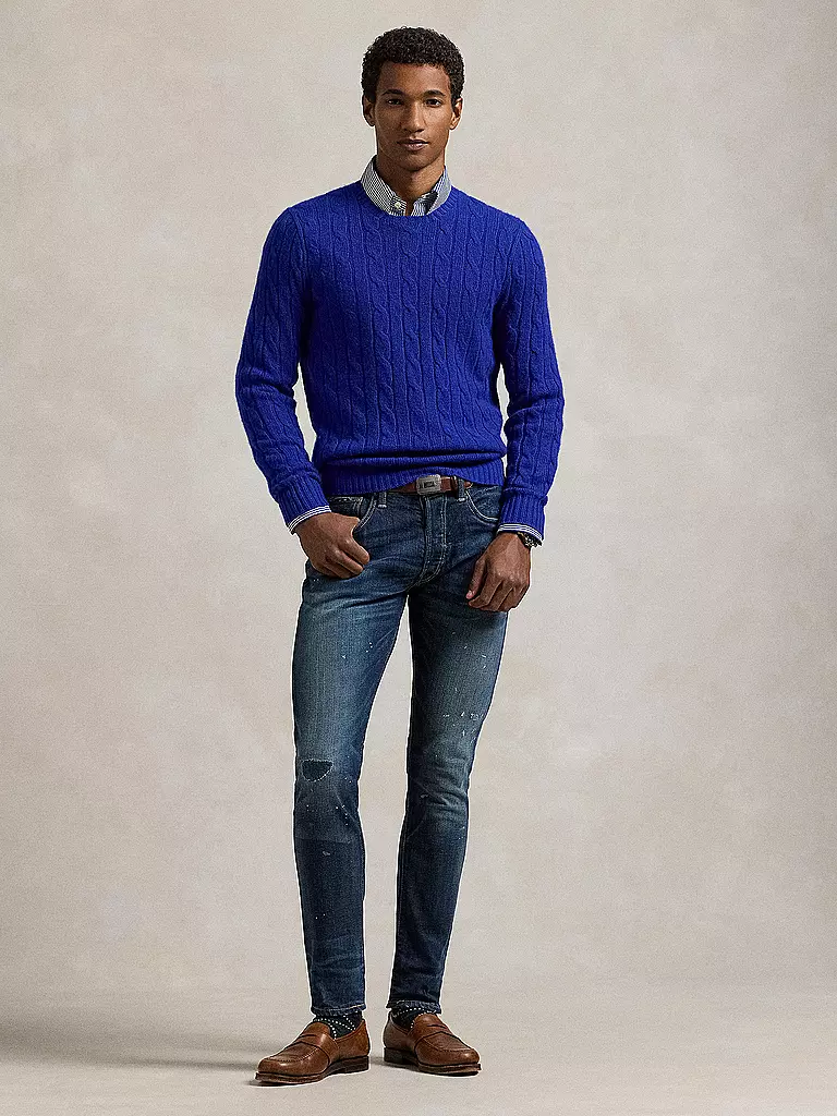 POLO RALPH LAUREN Kaschmirpullover blau