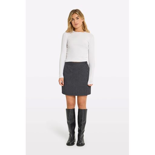 Envii Enatwood Nederdel, Dark Grey Stripe, 40