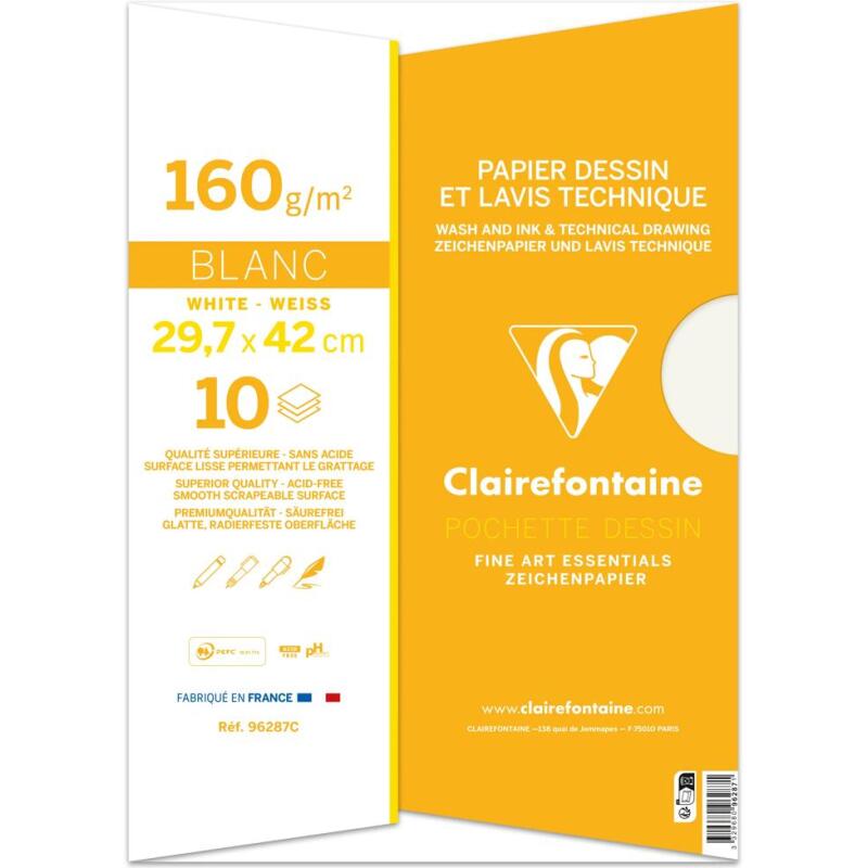 Dessin Technique pochette 10F A3 160g