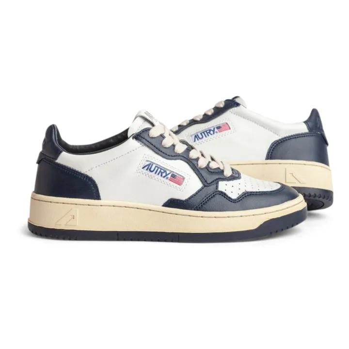 Autry Baskets Medalist Low Bicolore | Bleu marine