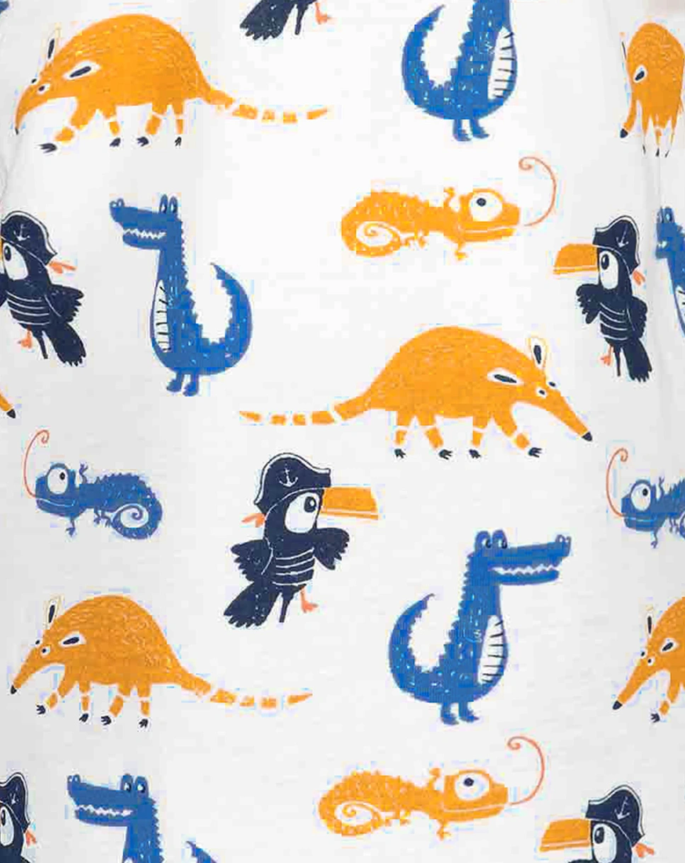 T-Shirt JUNGLE FUN 2-teilig in white