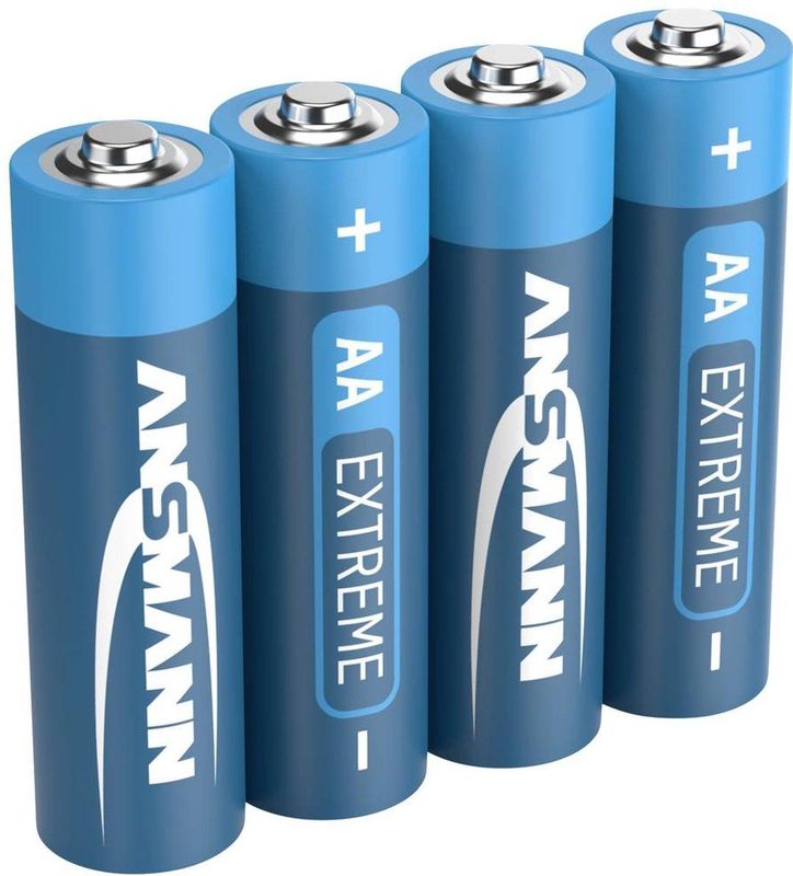 ANSMANN Extreme Mignon AA - 4 Stuk - Lithium - Zilver