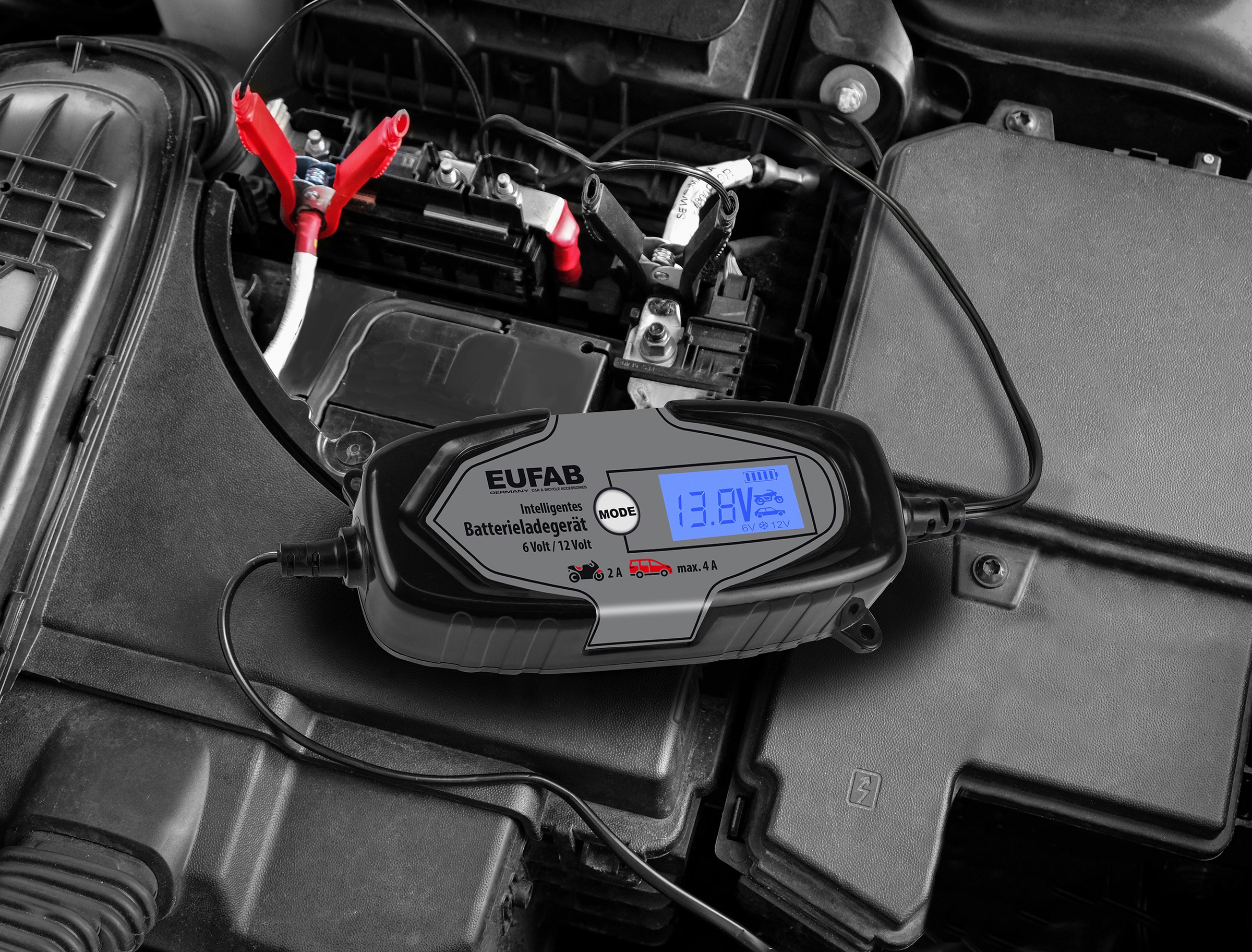 EUFAB Autobatterie-Ladegerät »EUFAB 16647« 4.000