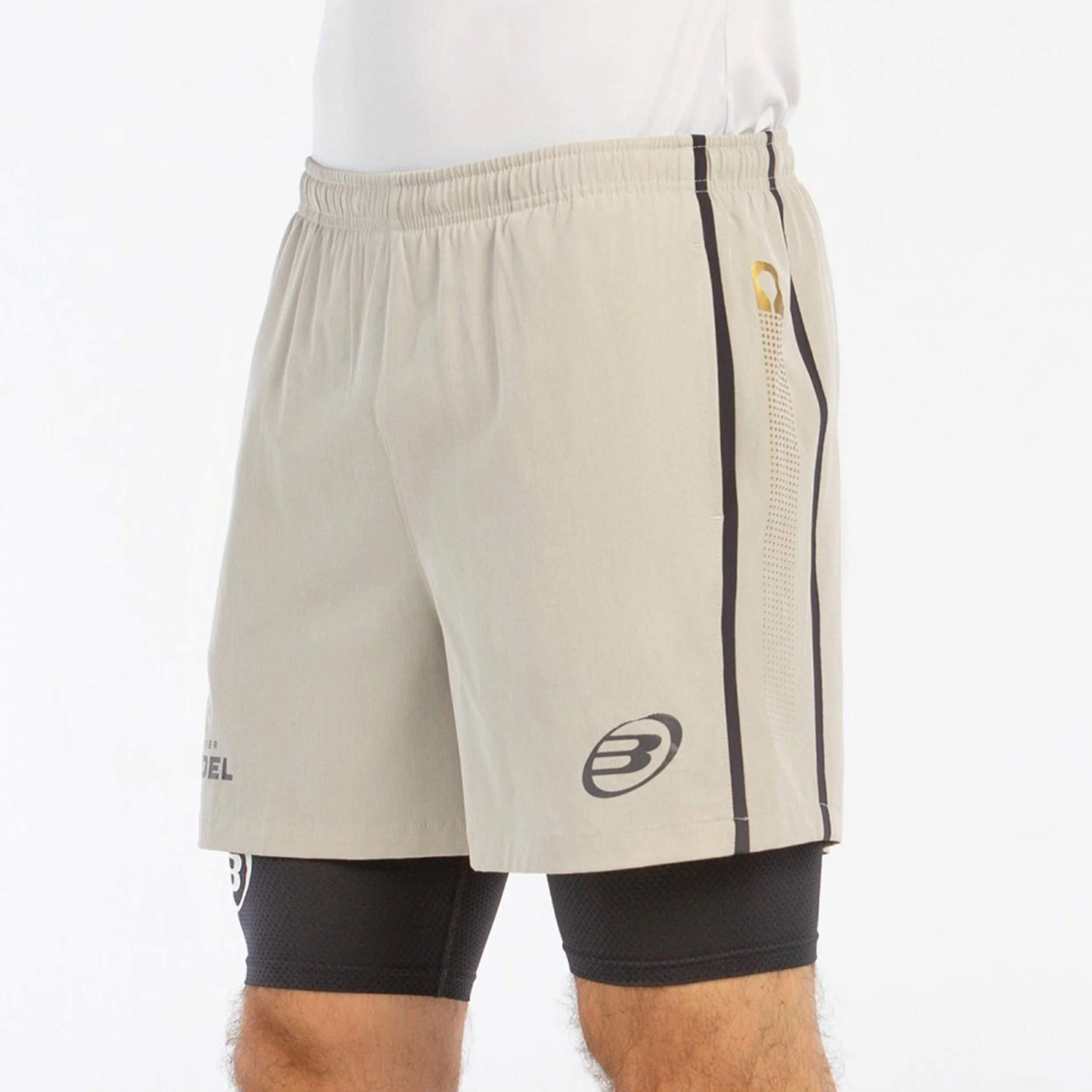 Bullpadel Barde Shorts Hommes - Beige , Noir