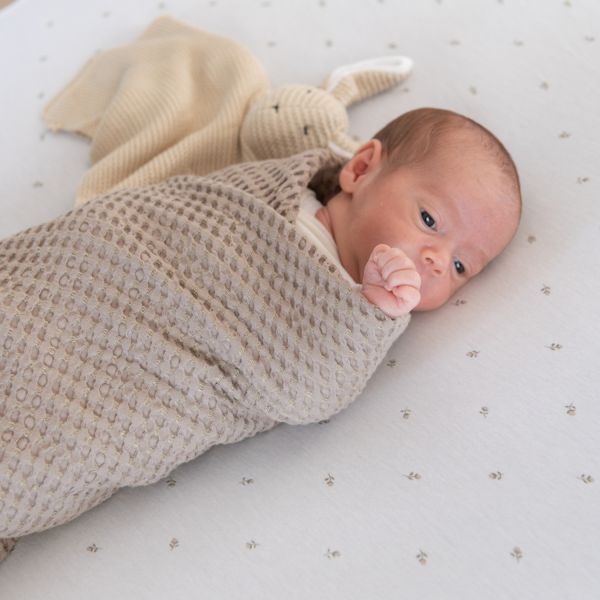 Bamboom Clinica Wafel Wikkeldoek Sand