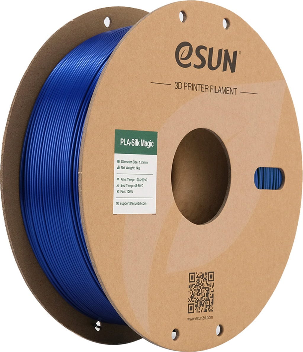 eSUN  PLA-Silk Magic Green Blue, 1,75 mm / 1000 g    Zweifarbiges PLA-Filament mit Seidenglanz-Textur