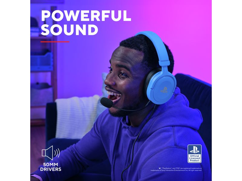 Trust Headset GXT498B Forta Blau/Schwarz Gaming-Headset für die Playstation 5