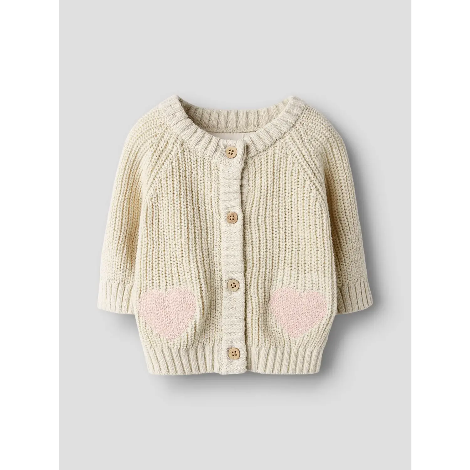 Lil ' Atelier | NBFEMLEN LEN LS KNIT CARD LIL | Turtledove