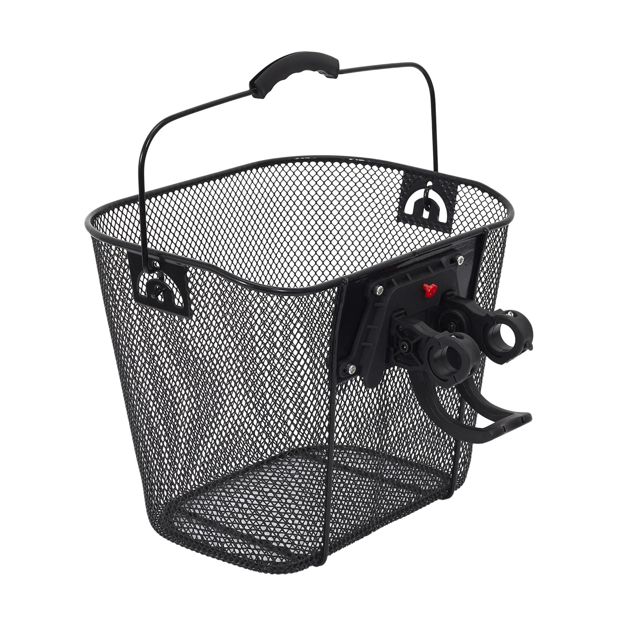 PANIER VELO METAL NOIR CLIP AUTOMATIQUE 10L