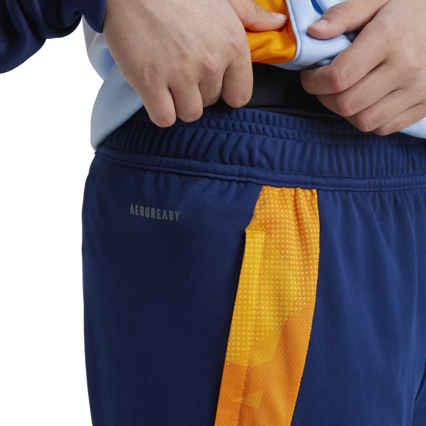 Adidas Real Madrid Trainingsbroek 2024-2025 Kids Donkerblauw Lichtblauw