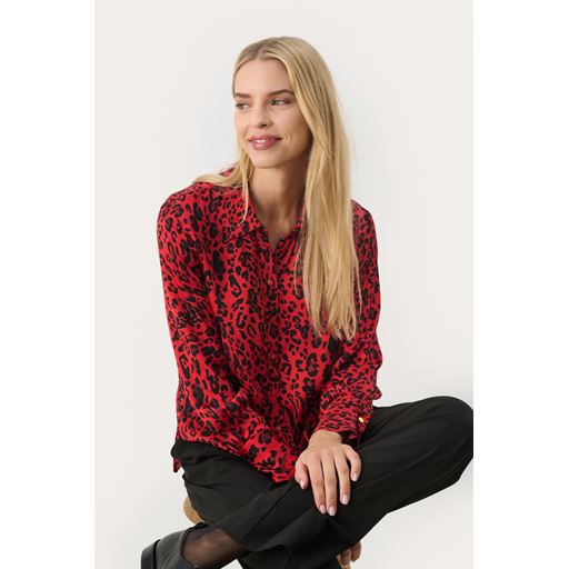 Part Two MaicaPW Skjorte, Salsa Leopard Print, 46