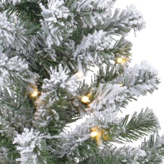 Everlands - Imperial Mini Boom - Kunst Kerstboom - 60 cm - Sneeuw - LED Verlichting