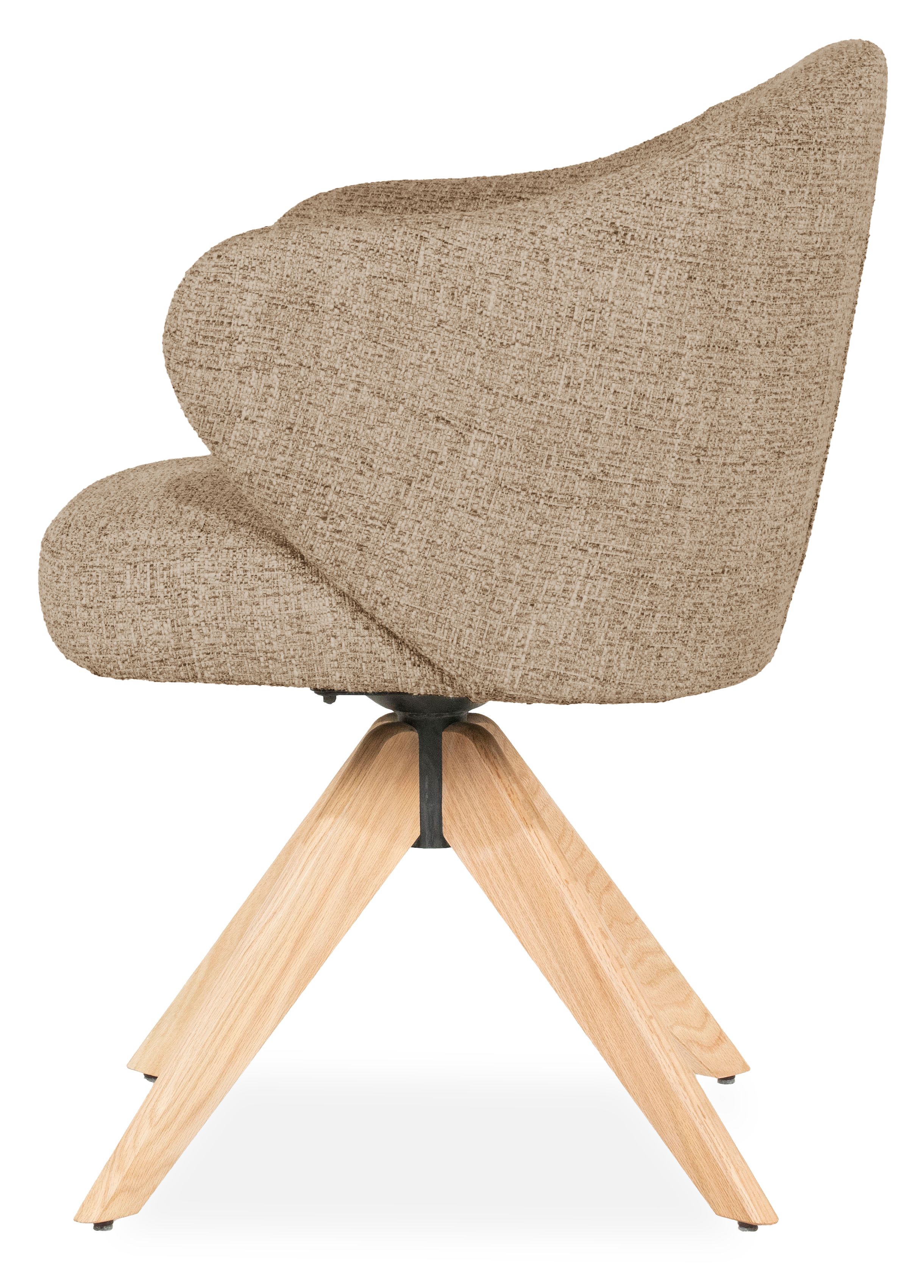 Eetkamerstoel 96346 bruin Connor B61.5 x D60 x H81.5 cm