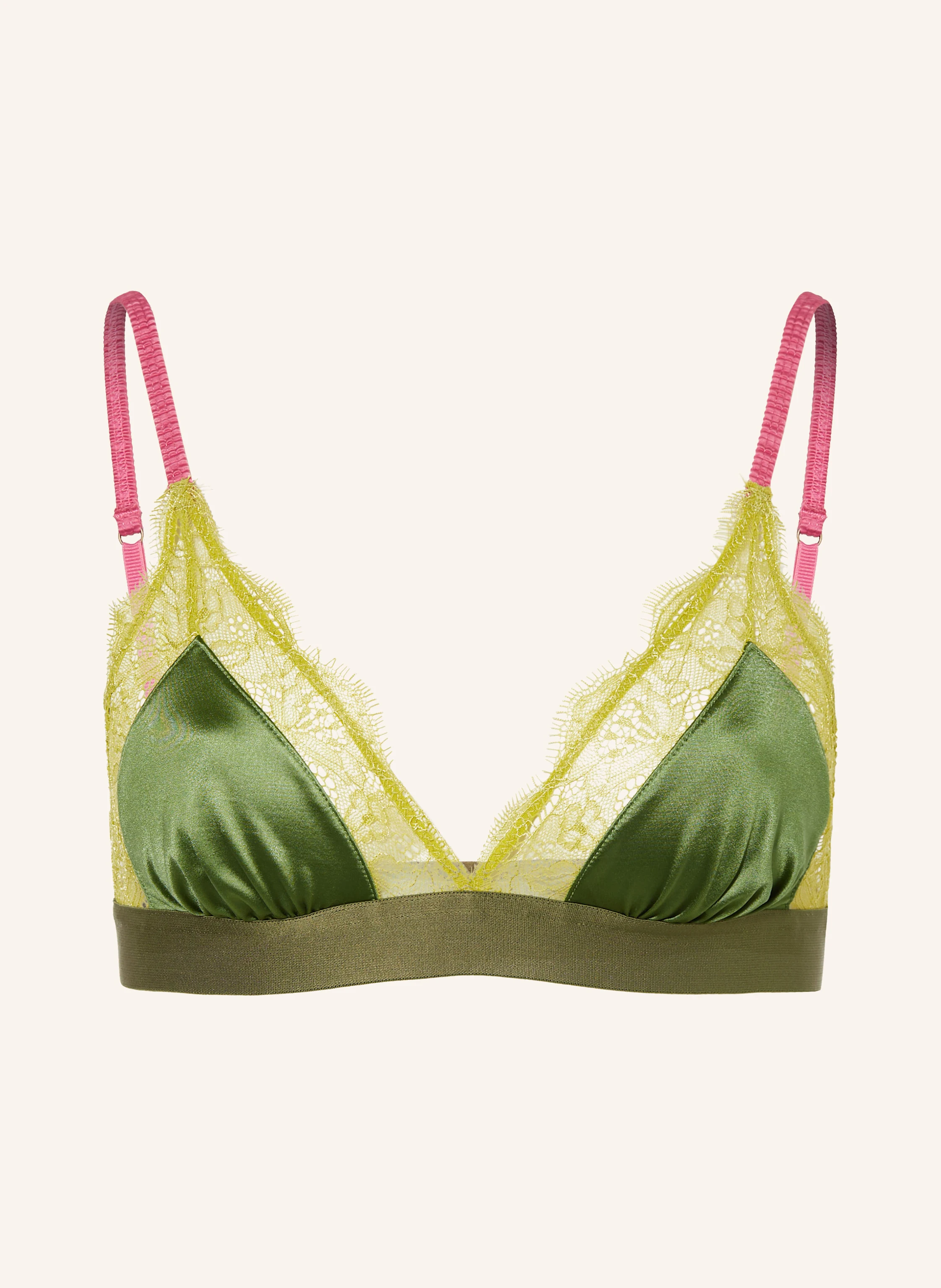 LOVE Stories Triangel-BH LOVE LACE aus Satin