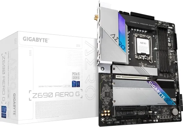 [OUTLET] - Gigabyte Z690 AERO G, Intel, LGA 1700, Intel® Core™ i5, Intel® Core™ i7, Intel® Core™ i9, LGA 1700, DDR5-SDRAM, 128 GB