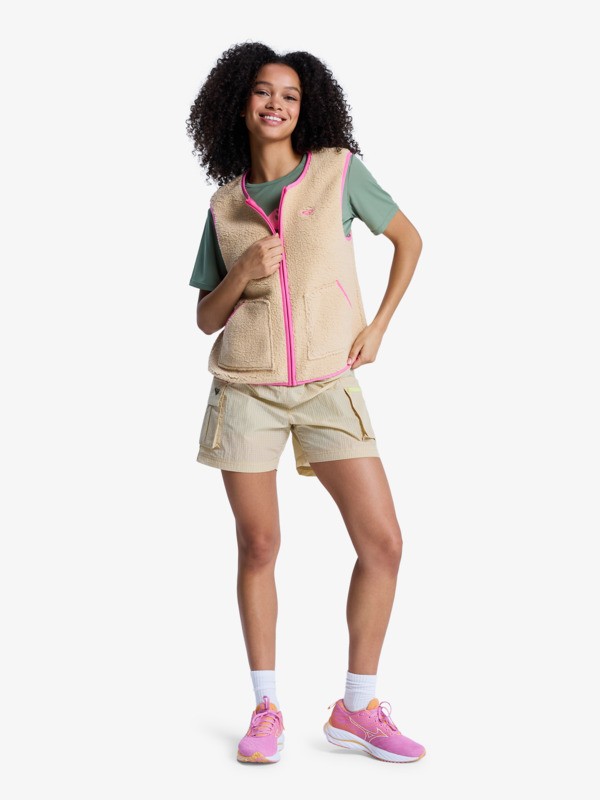 Boundless Spirit Veste sans manches en polaire Beige Femme