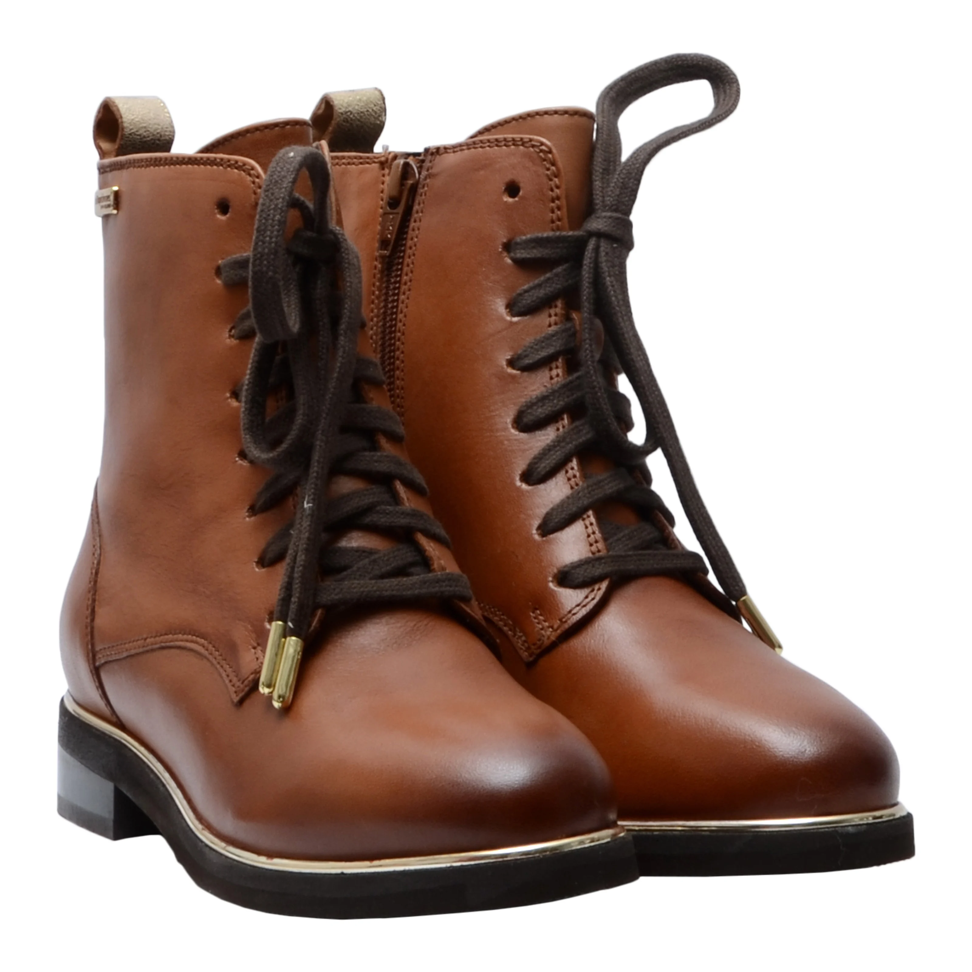 Bottines en cuir Mathilde | Marron