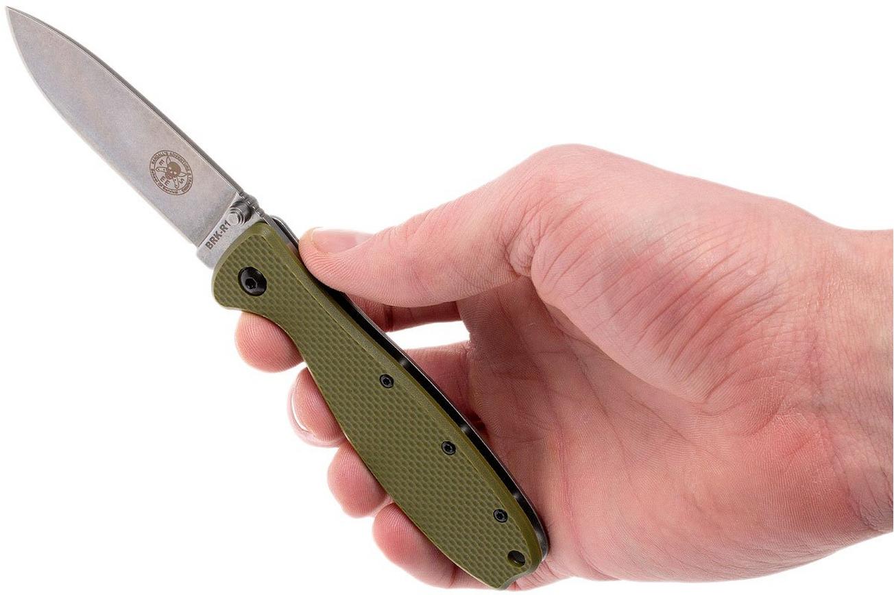 ESEE Knives Zancudo D2 OD-Green-Stonewashed, BRKR2OD zakmes